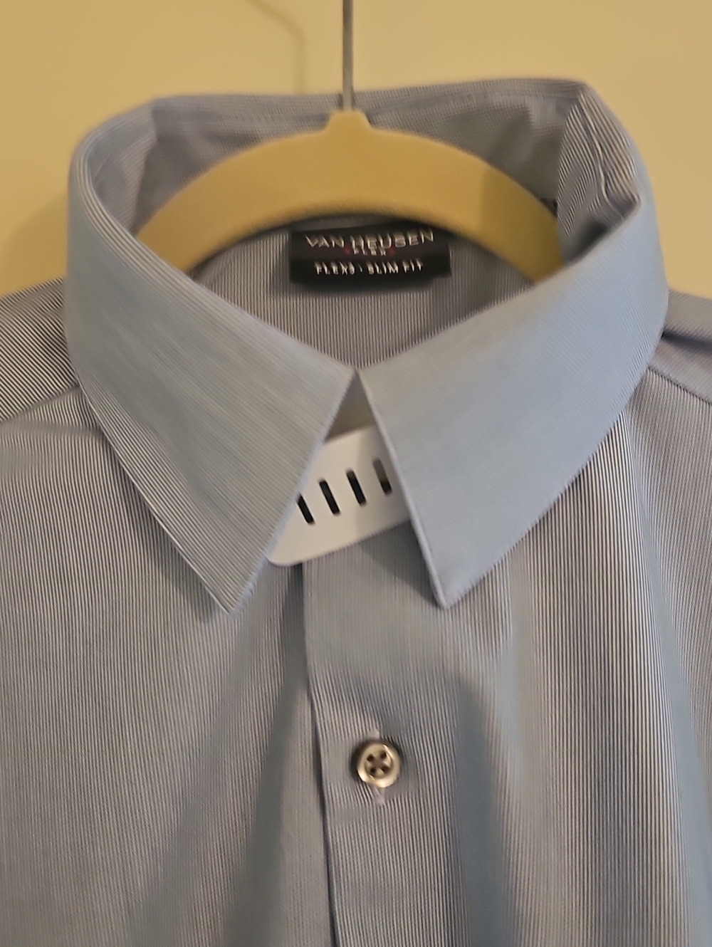 Van Heusen Light Blue Pinstripe Dress Shirt